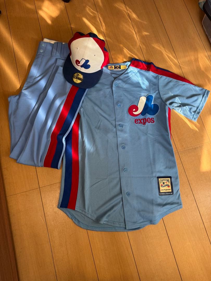 Majestic エクスポズ 復刻 ユニフォーム パンツ キャップ 一式