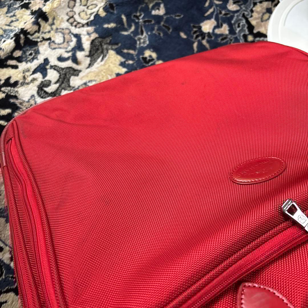 LONGCHAMP ロンシャン　スーツケース　キャーリーバッグ　旅行カバン　赤色