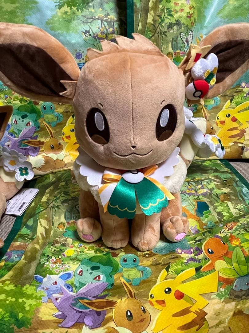 ポケパークカントー　 ショップ　限定 イーブイ　ぬいぐるみ5体セット