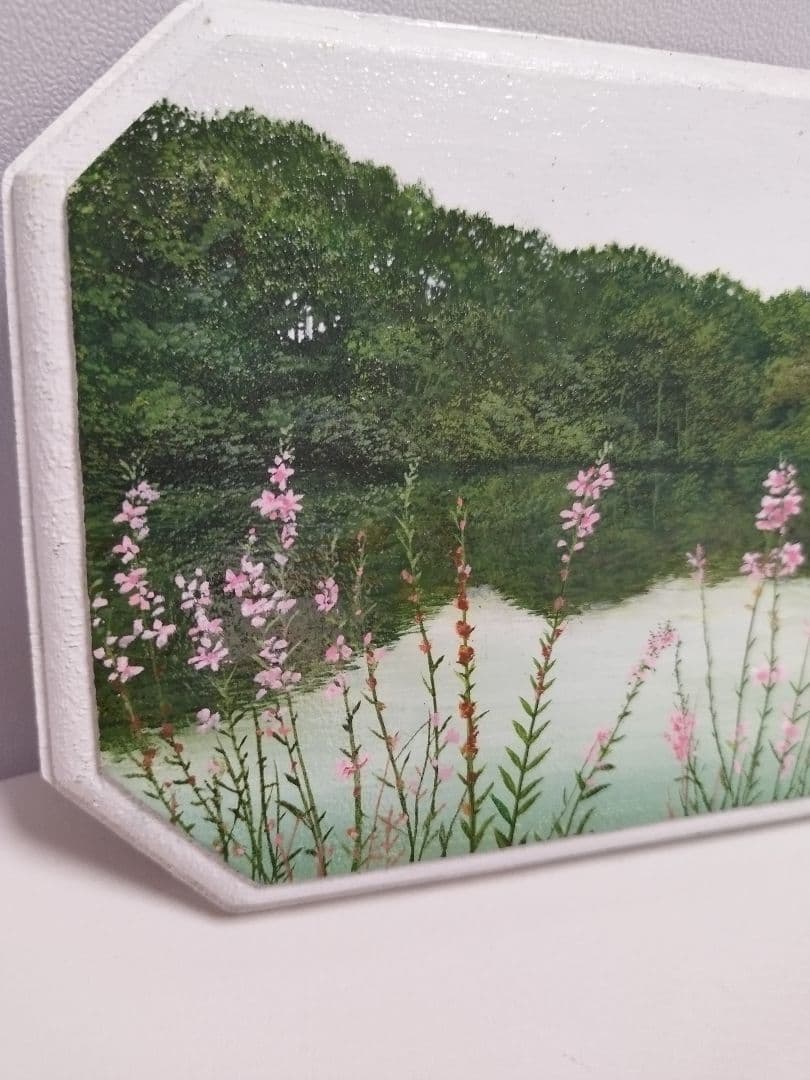 緻密な油絵 小作品 縦12cm 横16.5cm 原画