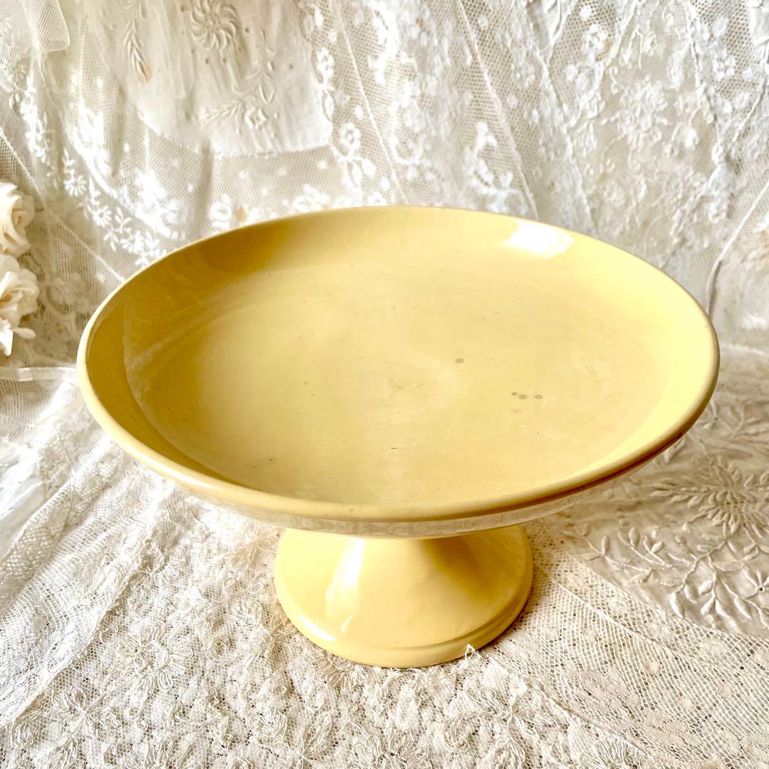 サルグミンヌ　コンポティエ　クリームイエロー　フランスアンティーク