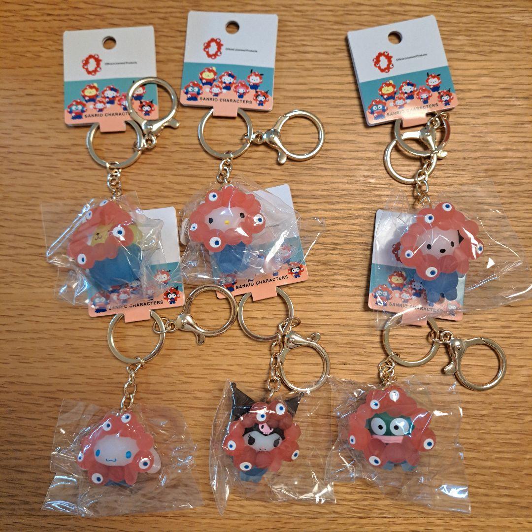 EXPO2025 サンリオキャラクター×ミャクミャクキーホルダー 6個セット