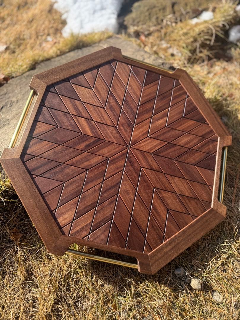 Yama S.オルテガ柄サイドテーブル　NO.13