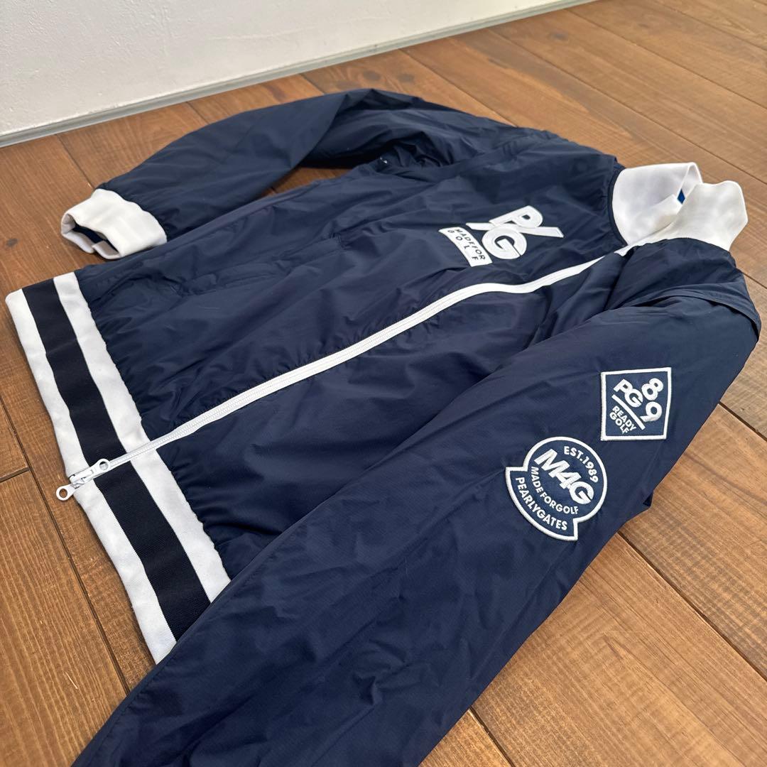 専用　パーリーゲイツ 中綿　リバーシブルブルゾン　4 ホワイト　ネイビー　ベスト