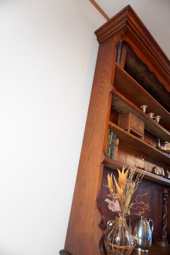 イギリス アンティーク 食器棚 カップボード H210cm