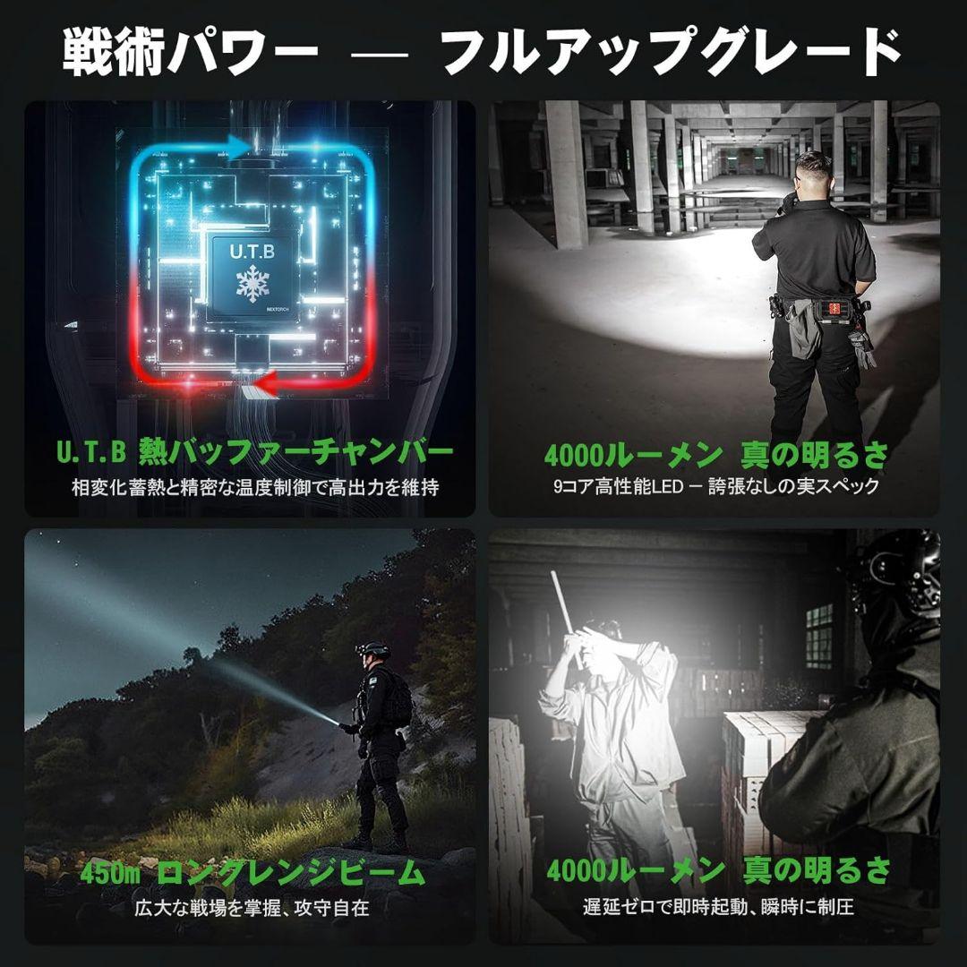 【未使用品】NEXTORCH ta30d max LED 懐中電灯 高輝度