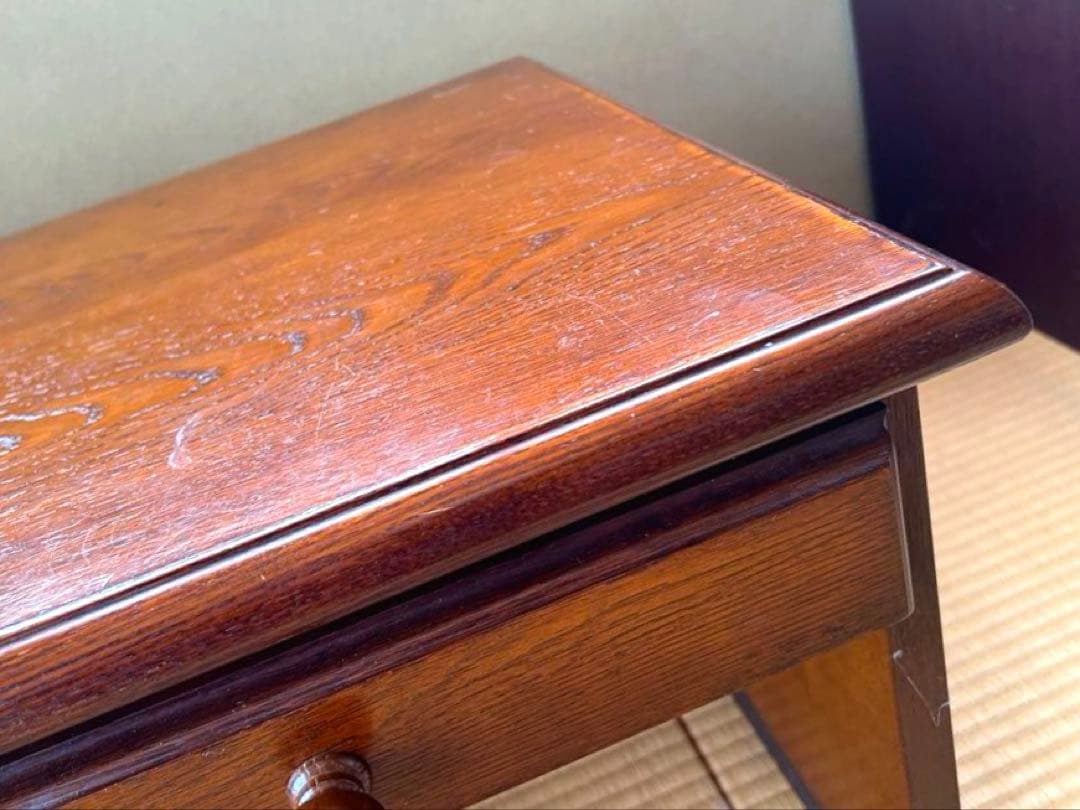 越後民芸　木製文机　座机　和机　座卓　アンティーク　日本製