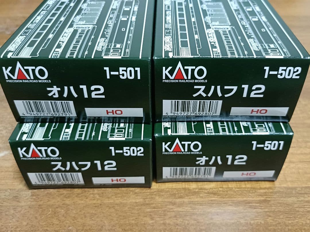 KATO オハ12 スハフ12 4両セット 1-501 1-502
