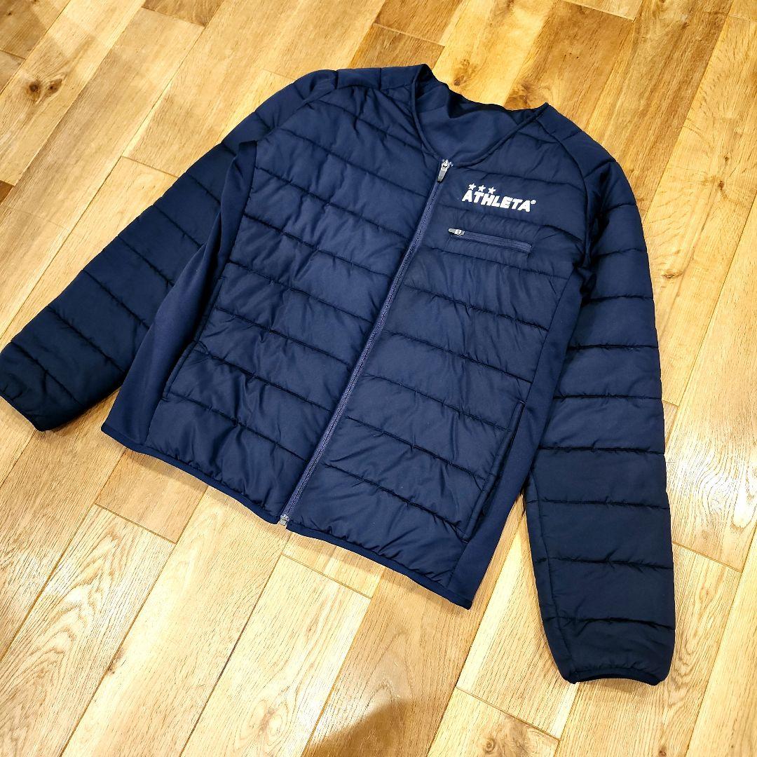 アスレタ　ATHLETA アウター　L　ノーカラーダウンジャケット
