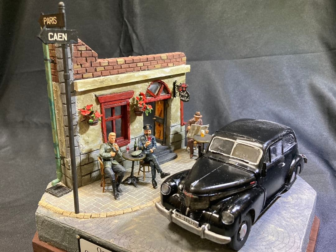 ドイツスタッフカー　ミリタリー　ジオラマ