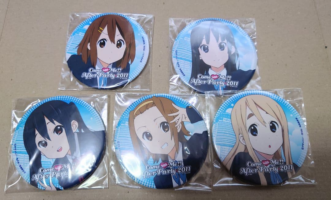 けいおん!! Come with Me!! 2011 けいおん 缶バッジ セット