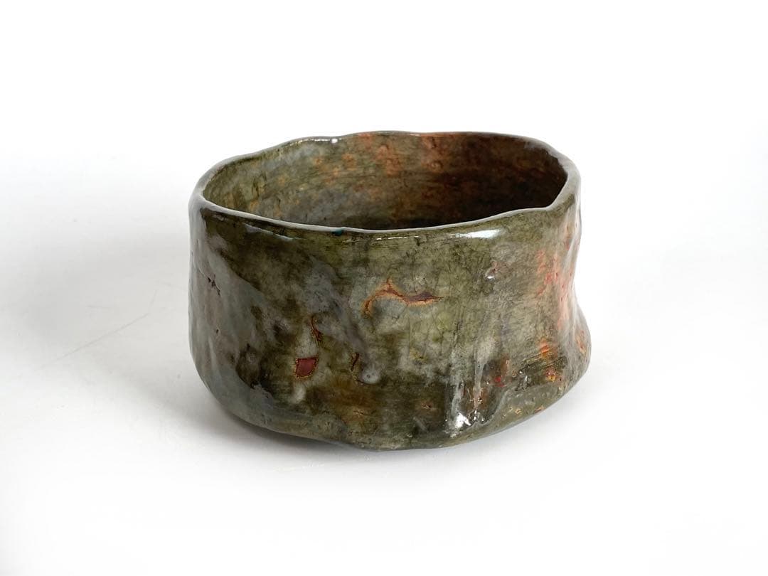 キリスト教伝道者　裏千家　藤尾宗羊 藤尾英二郎　自作茶碗　銘洋々　共箱