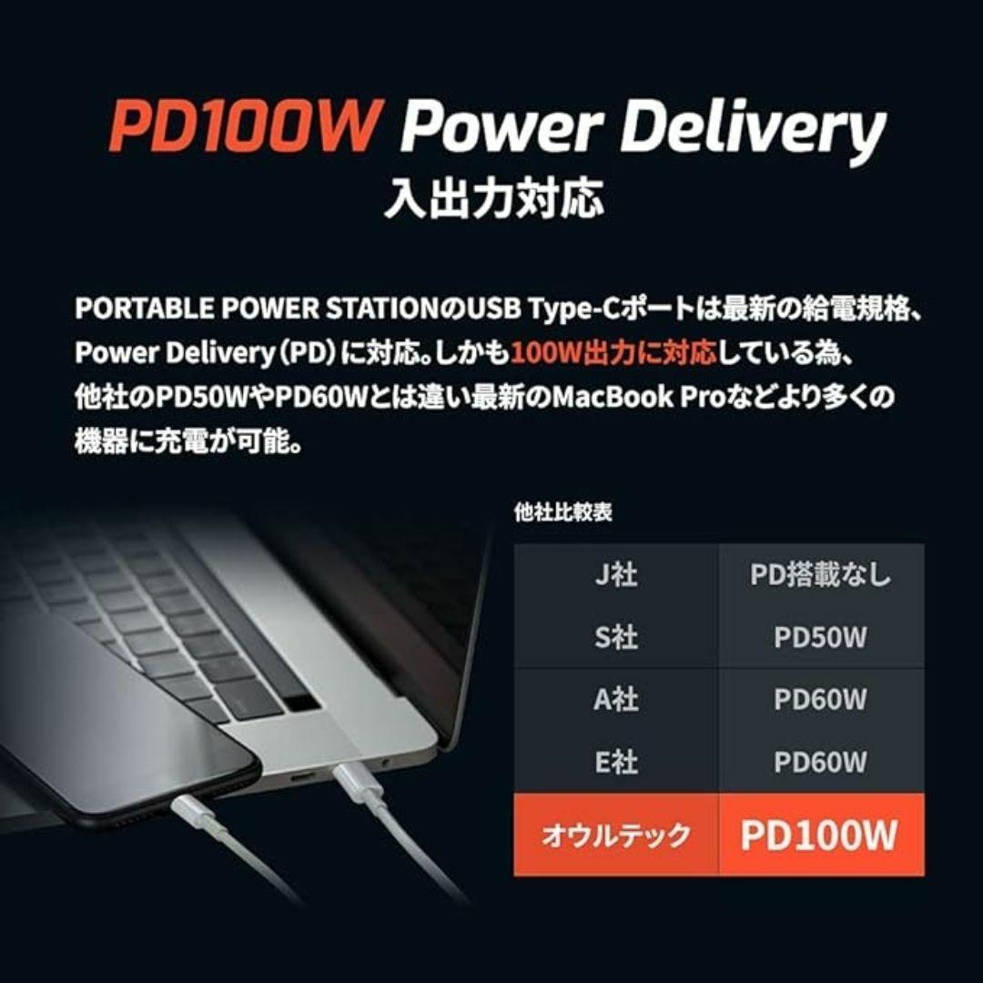 Owltech ポータブル電源 OWL-LPBL112001-BK