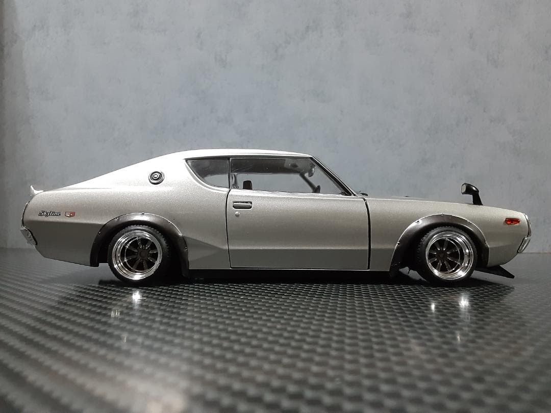 Hachette 1/24 日産 ケンメリ GT-R シルバー カスタム改