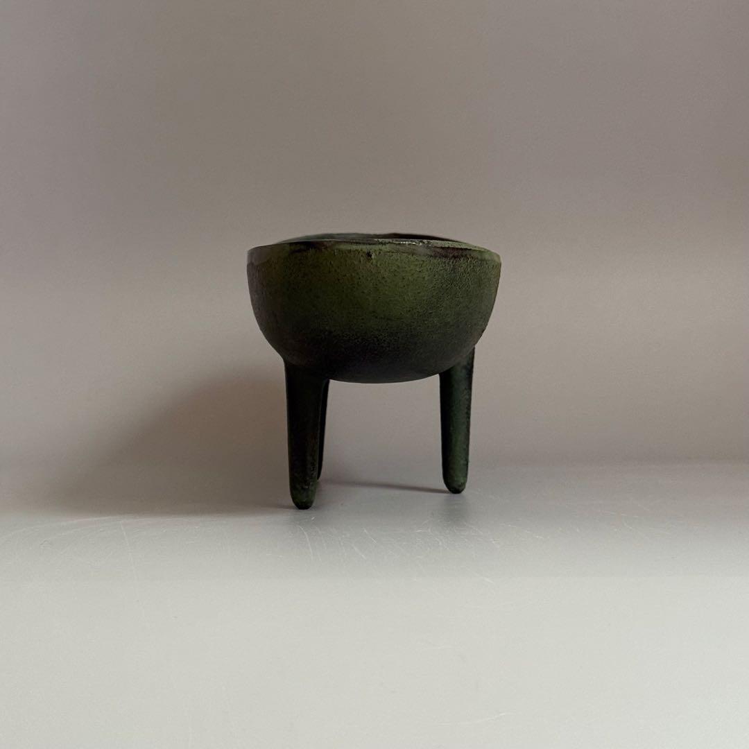 南部鉄器 三つ足 花器 水盤 鉄器