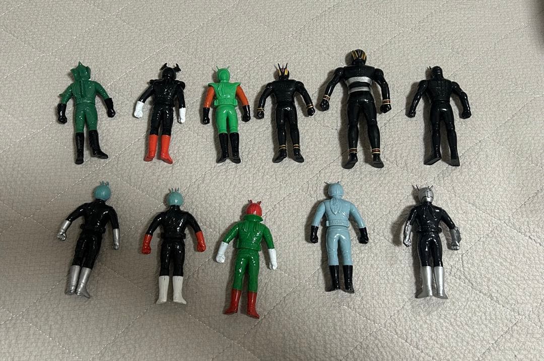 仮面ライダー レトロソフビ11体セット　1987 1988 1989BANDAI