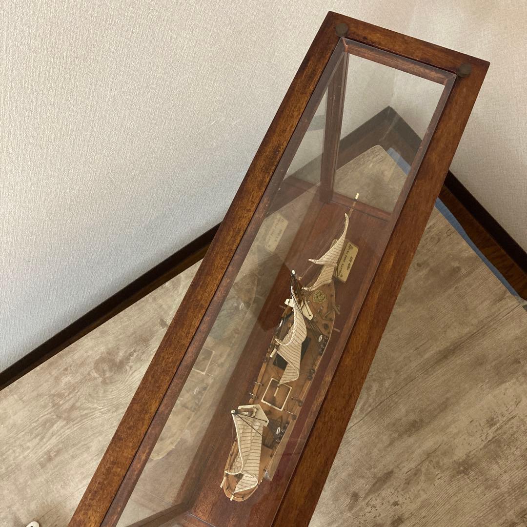 大型　木製船模型　ゴレタ・ドス・パロス　精密　模型　ビンテージ