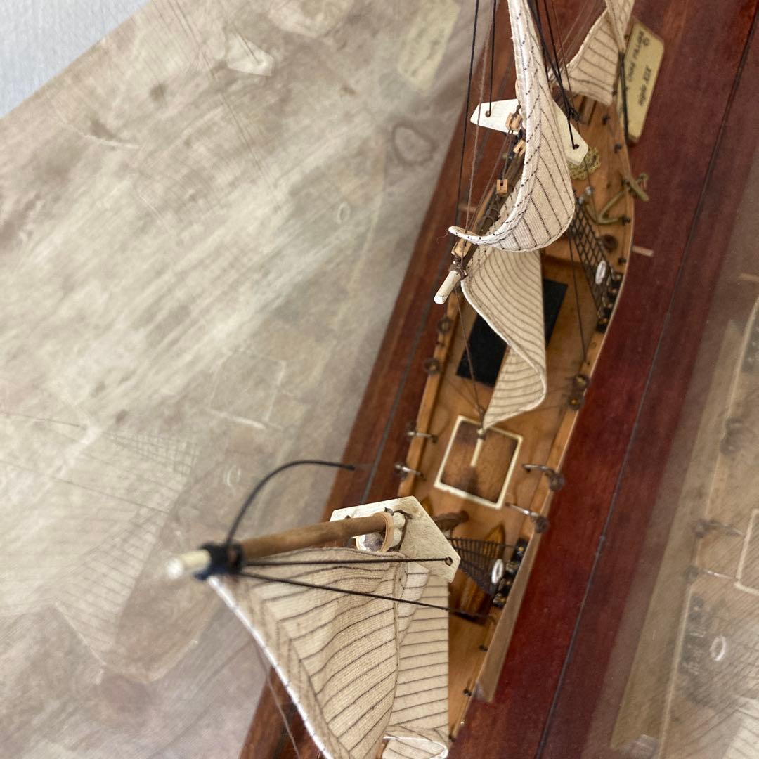 大型　木製船模型　ゴレタ・ドス・パロス　精密　模型　ビンテージ