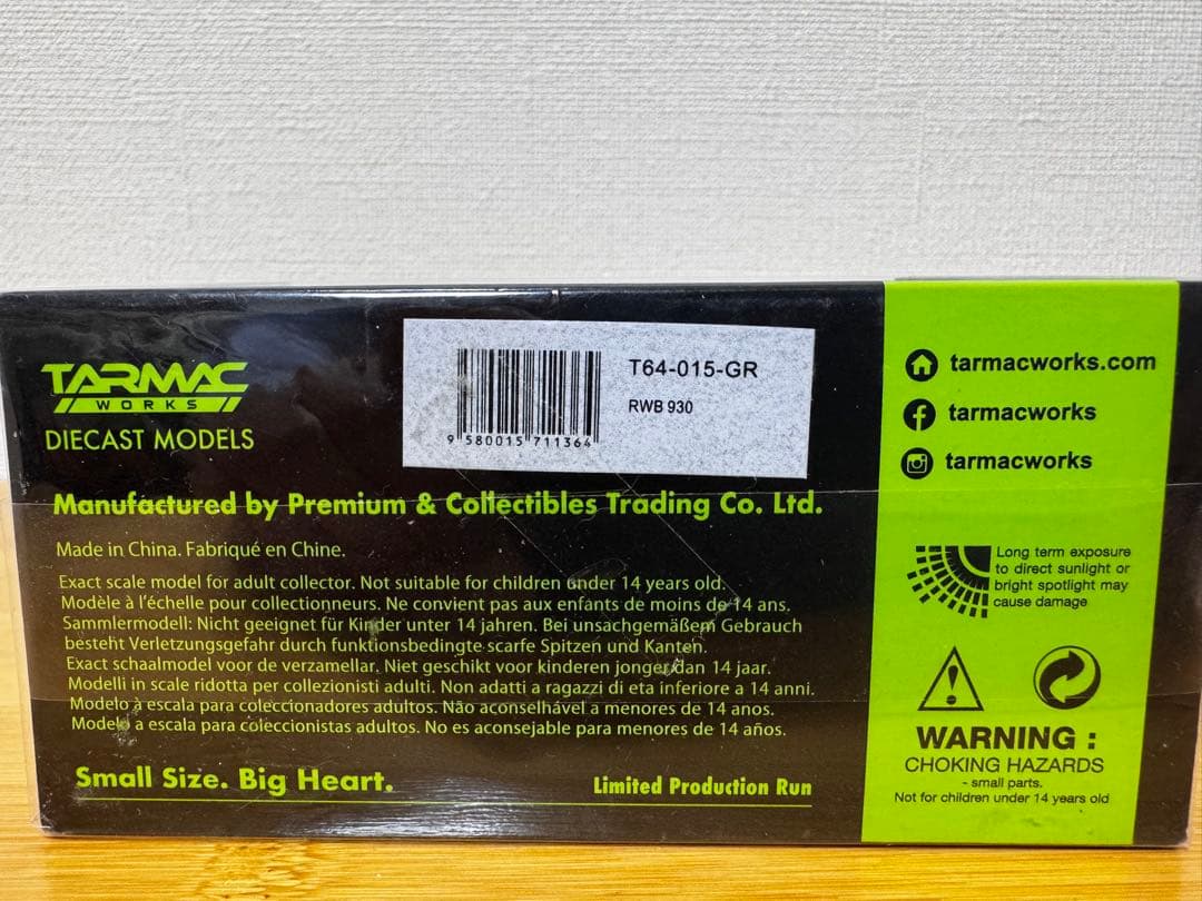 【TARMAC】 限定1488台 RWB Porsche 930 Green