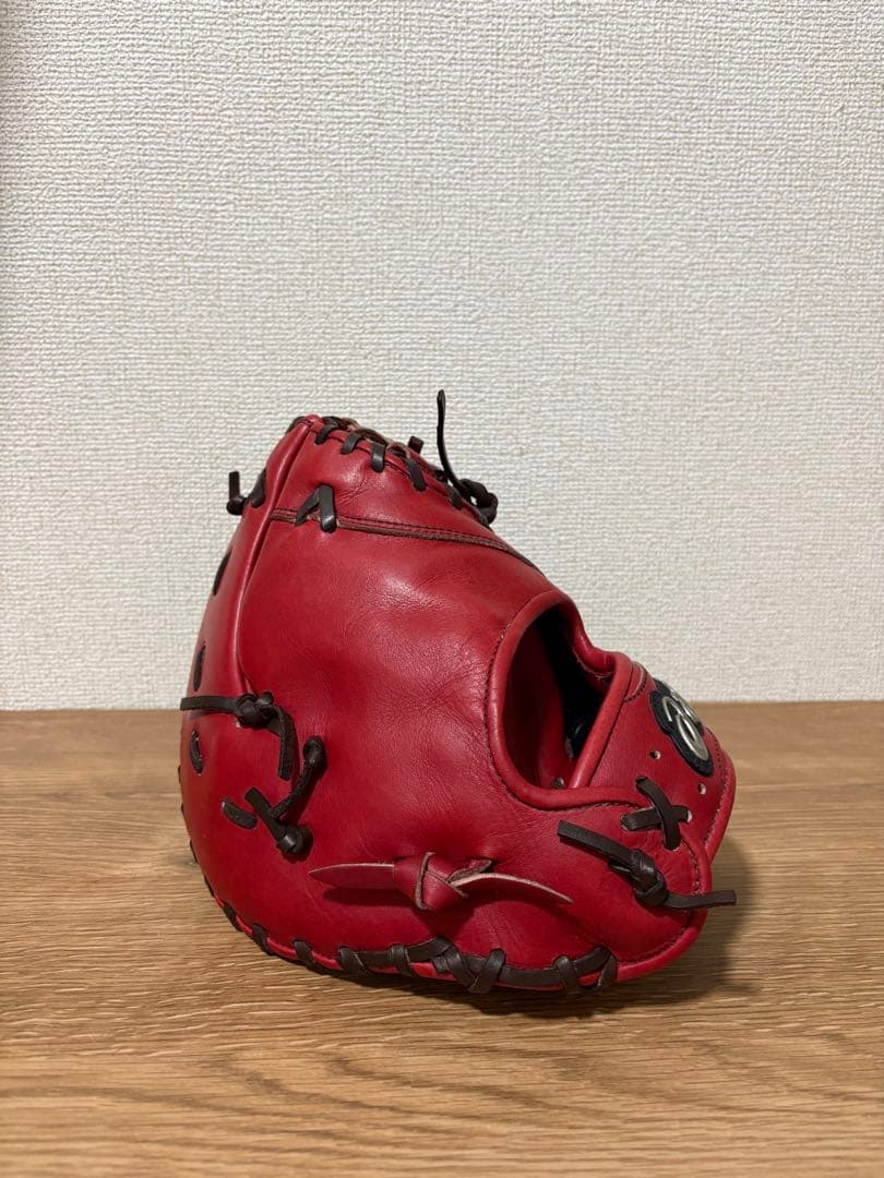 asics アシックス　ファーストミット　軟式グローブ レッド