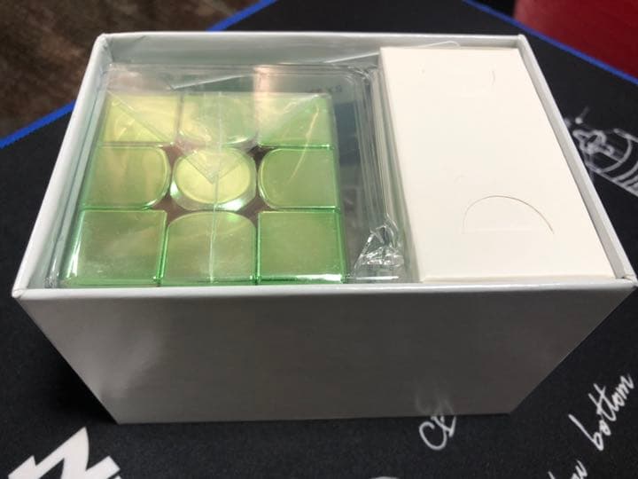 GAN 356XSM llic「電気メッキ」緑色 ルービックキューブ