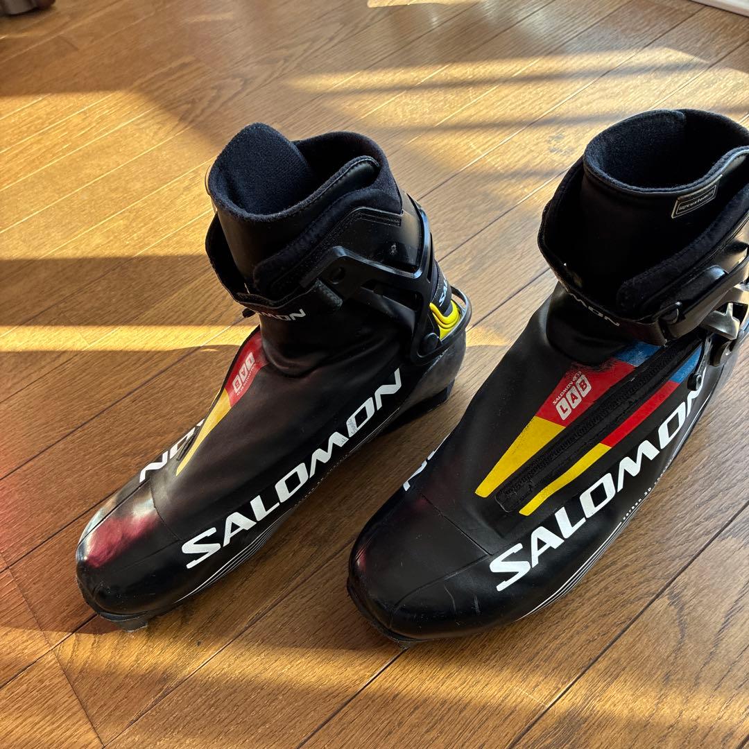 SALOMON スキー用ブーツ ブラック/イエロー
