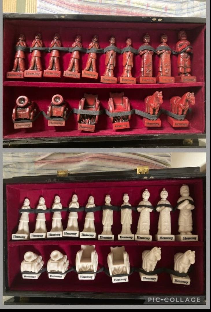 激レア 珍品　Hennessy ヘネシー　中国将棋 シャンチー 象棋コレクション