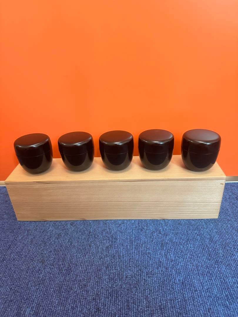 1625 棗 なつめ 5個セット　漆器 茶道具  美術品　未使用