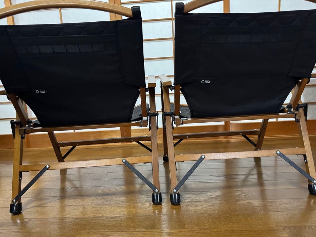 QUICK CAMP アウトドアチェア2脚セット