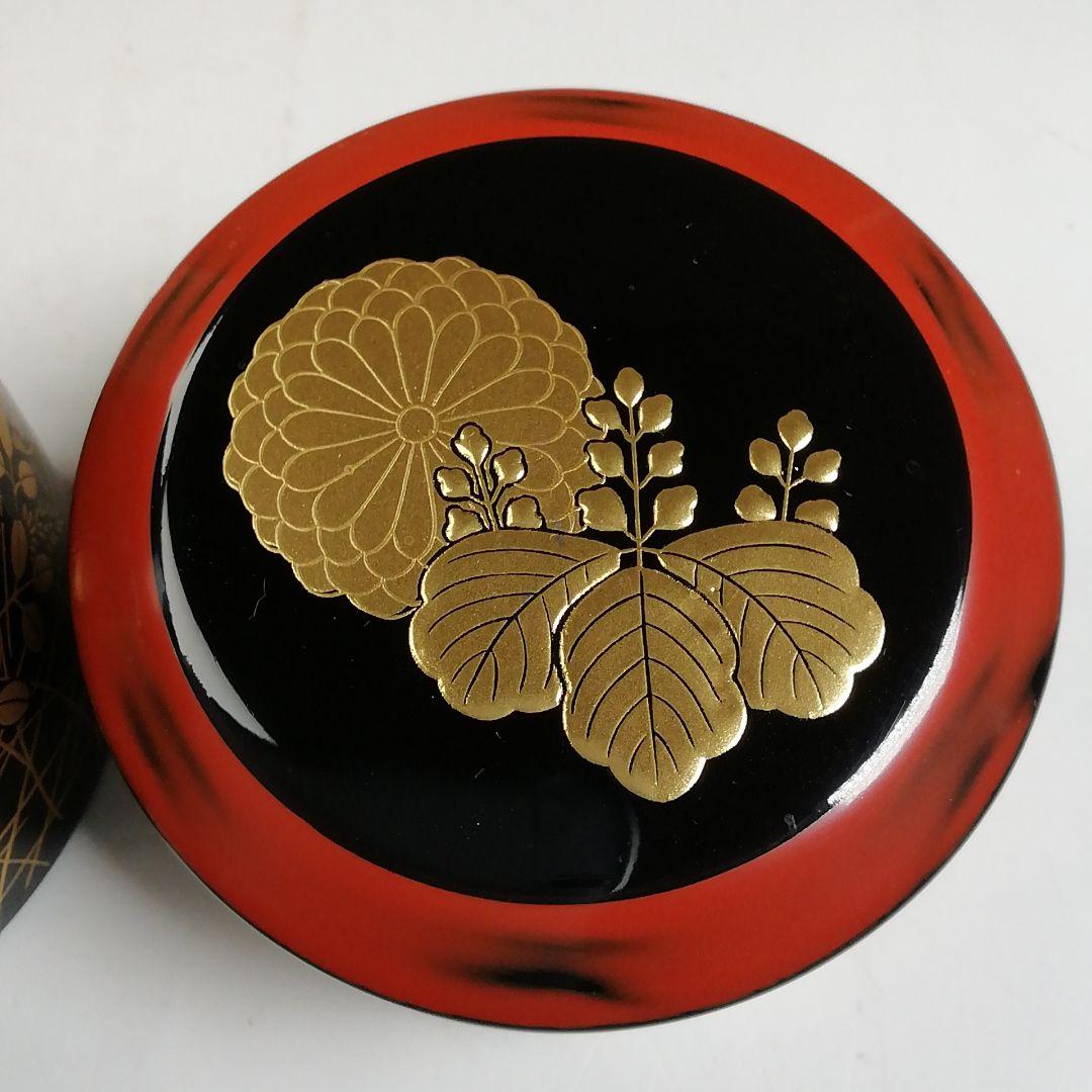 Ｗ１７７　茶器　『菊桐秋草蒔絵』『中谷秀斉 作』『棗』　共箱　茶道具