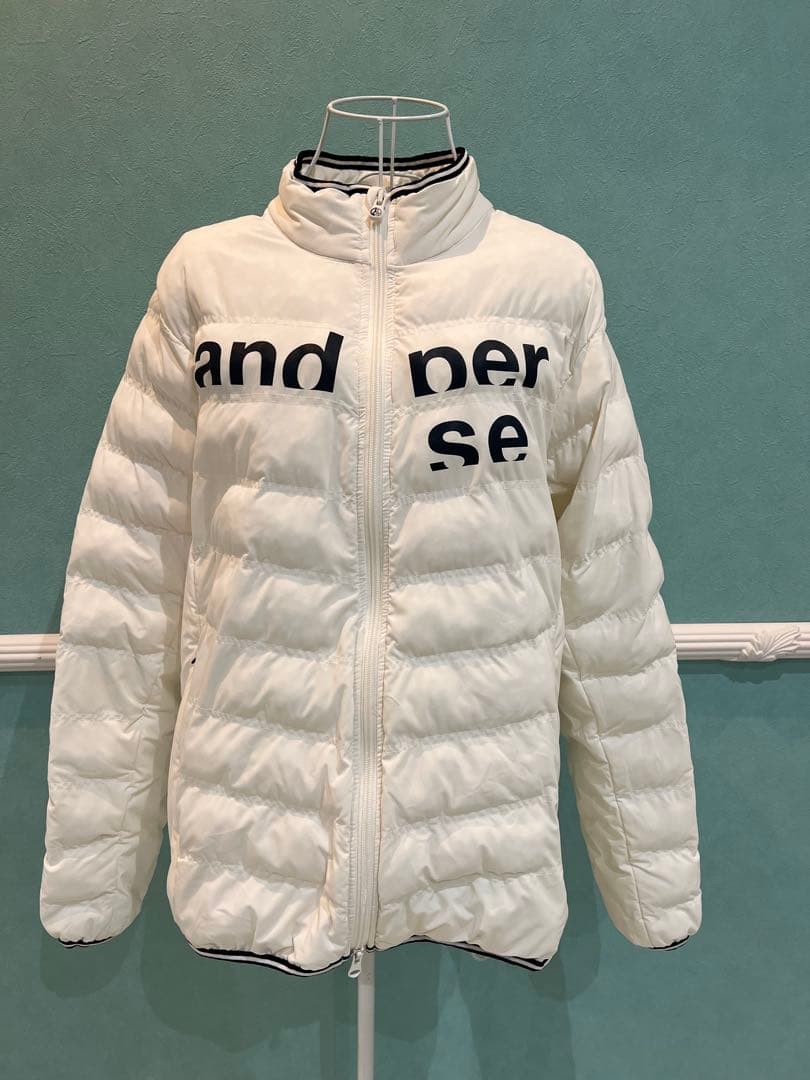 アンパスィ　中綿　ダウンジャケット　ホワイト　L メンズ