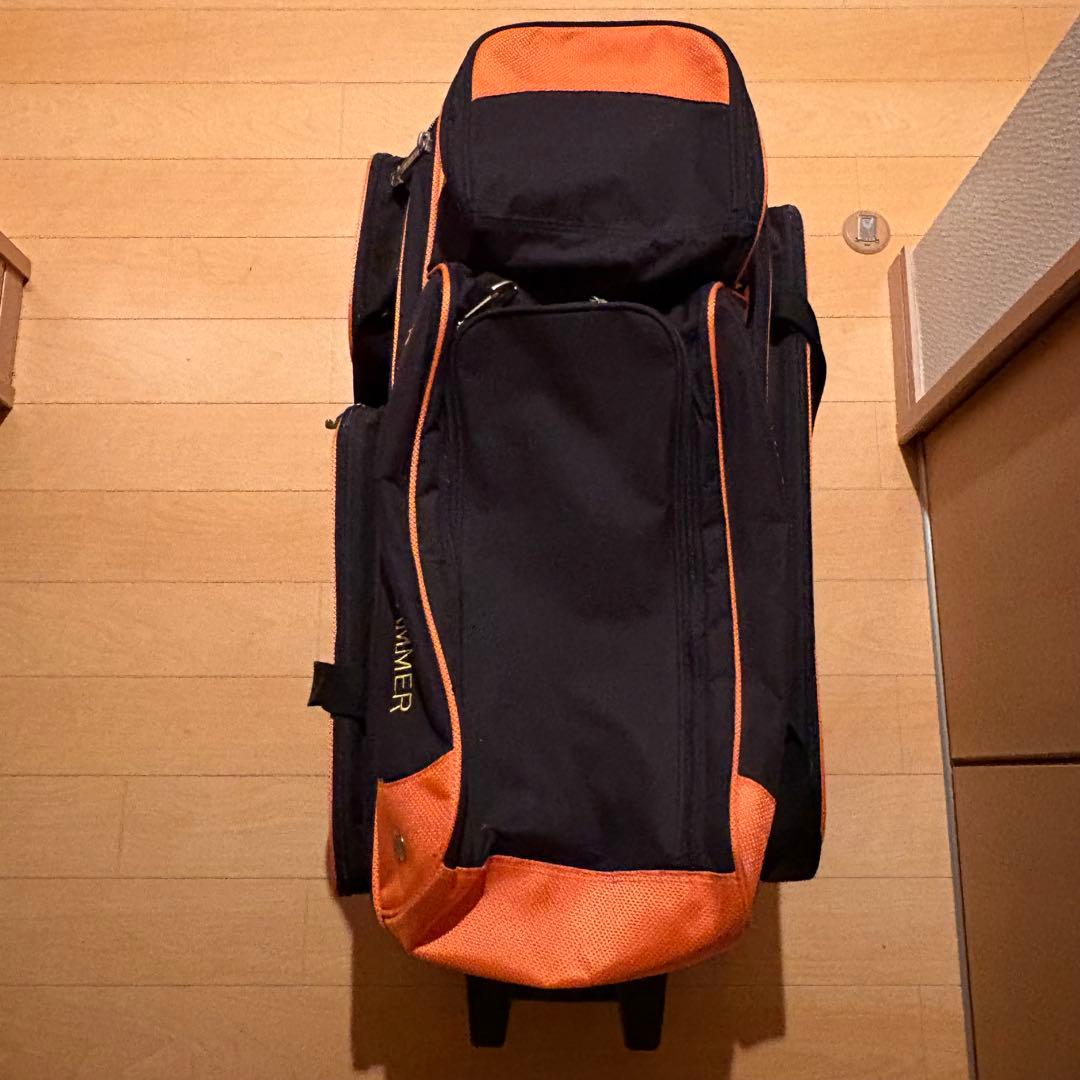 HAMMER ボウリング用バッグ 黒とオレンジ 3個入りバッグ