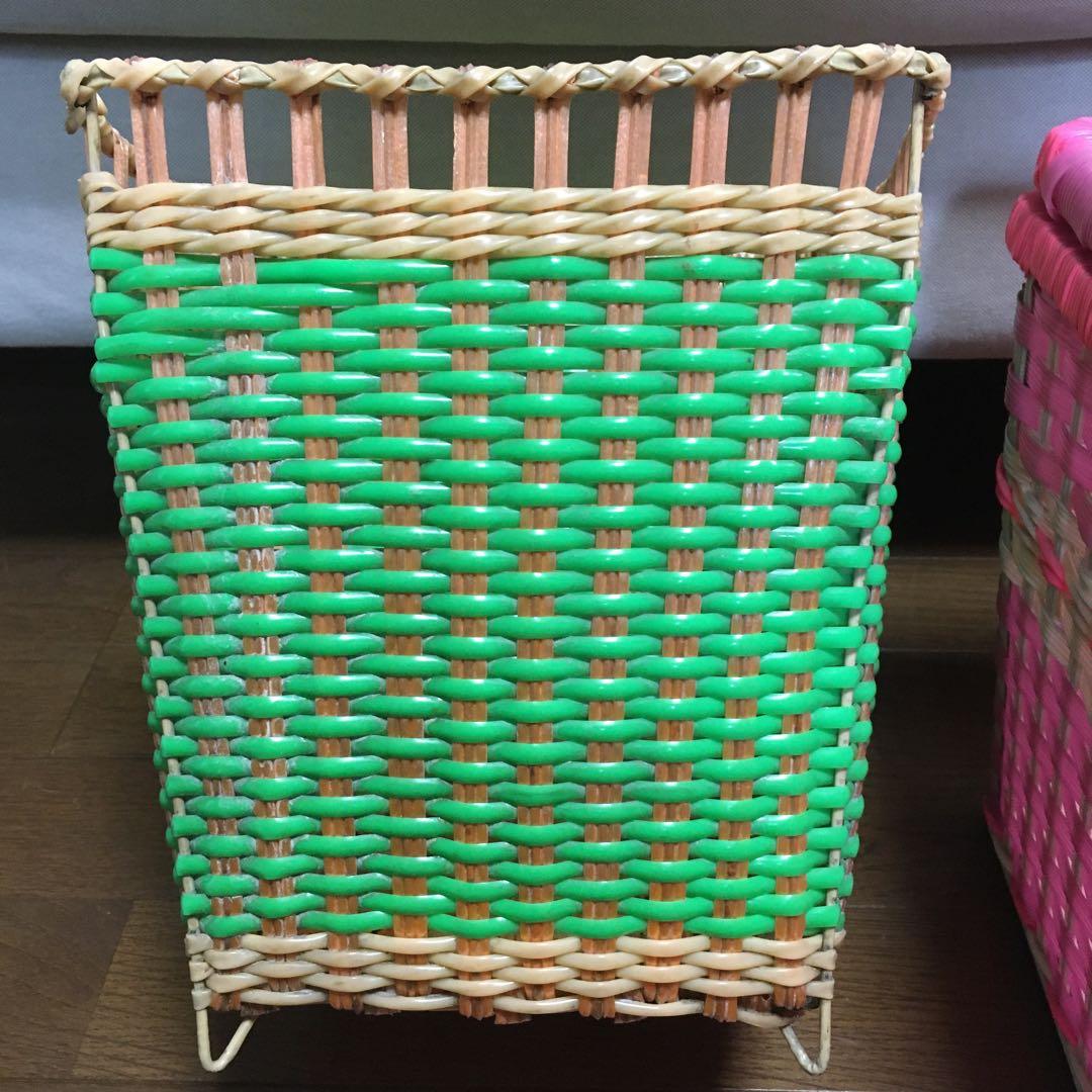 昭和レトロポップ　衣装ケース・ゴミ箱・ハンガー　アンティーク雑貨