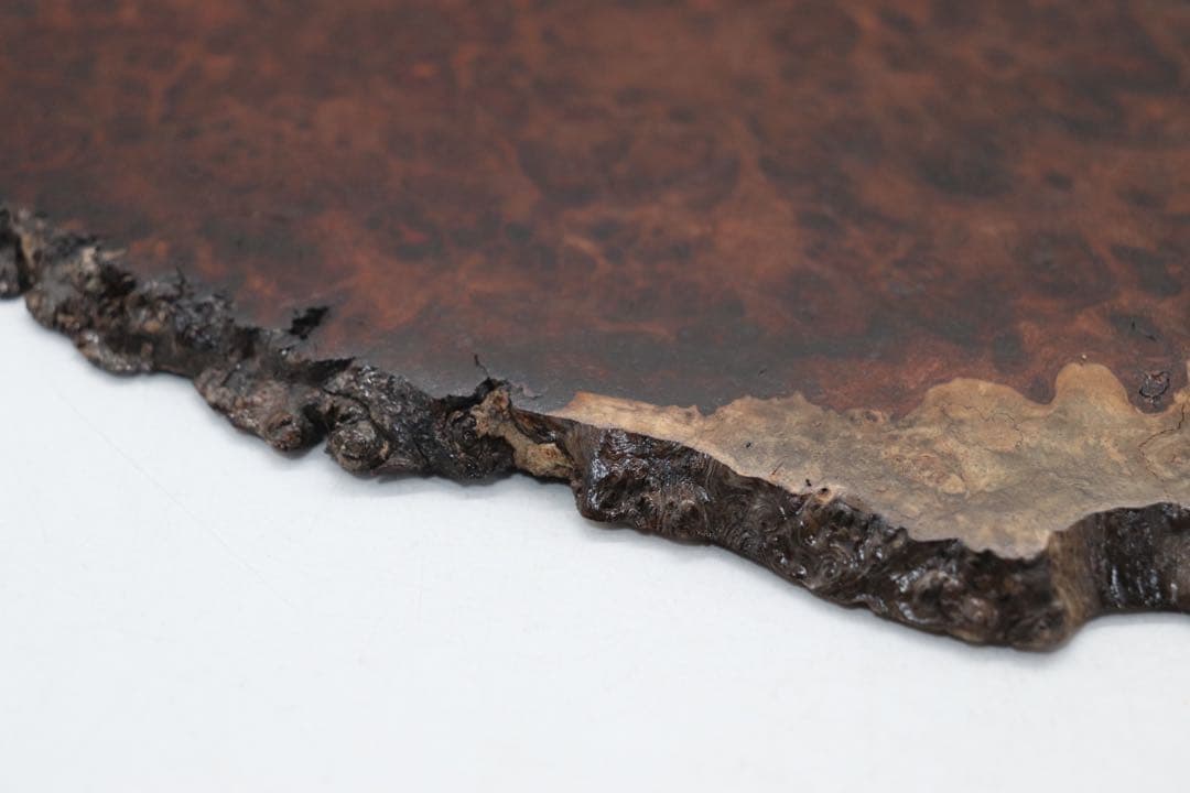 瘿木台 茶台　かりん　茶道具　送料込み250106