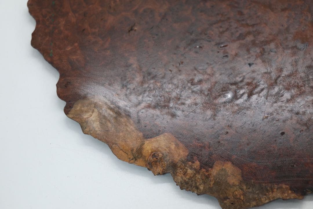 瘿木台 茶台　かりん　茶道具　送料込み250106