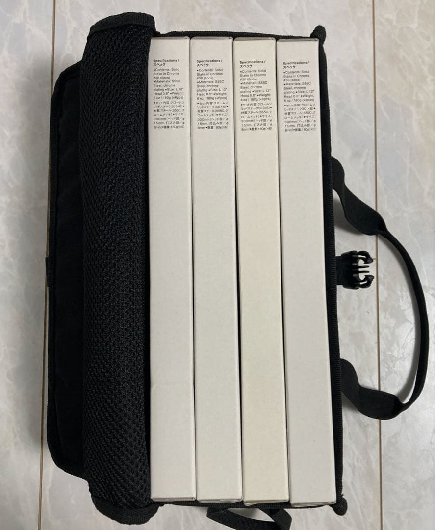 スノーピーク マルチコンテナSブラック＋限定クロームソリッドステーク24本