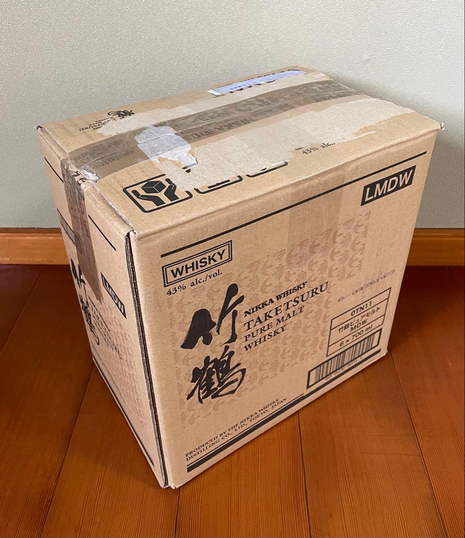特価　ニッカ　竹鶴　ピュアモルト　箱付　700ml 6本セット　NIKKA