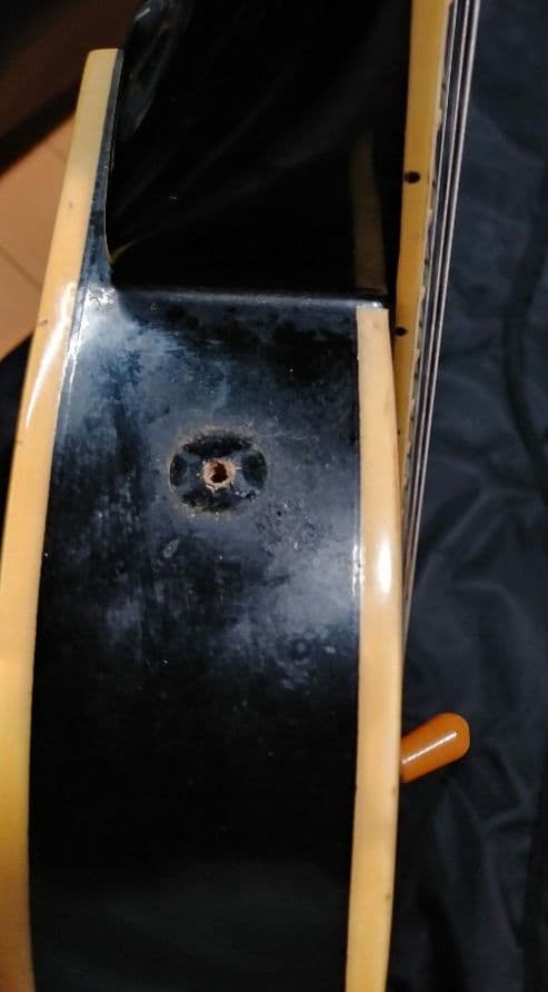 難あり　Burny バーニー　レスポールカスタムタイプ　イナズマインレイ