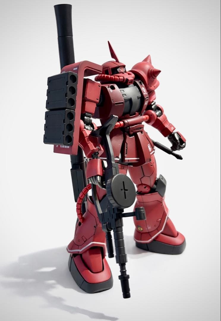 ガンプラHG シャア専用ザクⅡ 赤い彗星ver. 全塗装完成品
