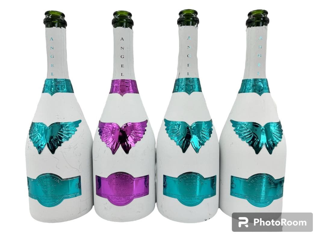 ANGEL エンジェルシャンパン バレンタイン ホワイトデー ケース×４空瓶×４