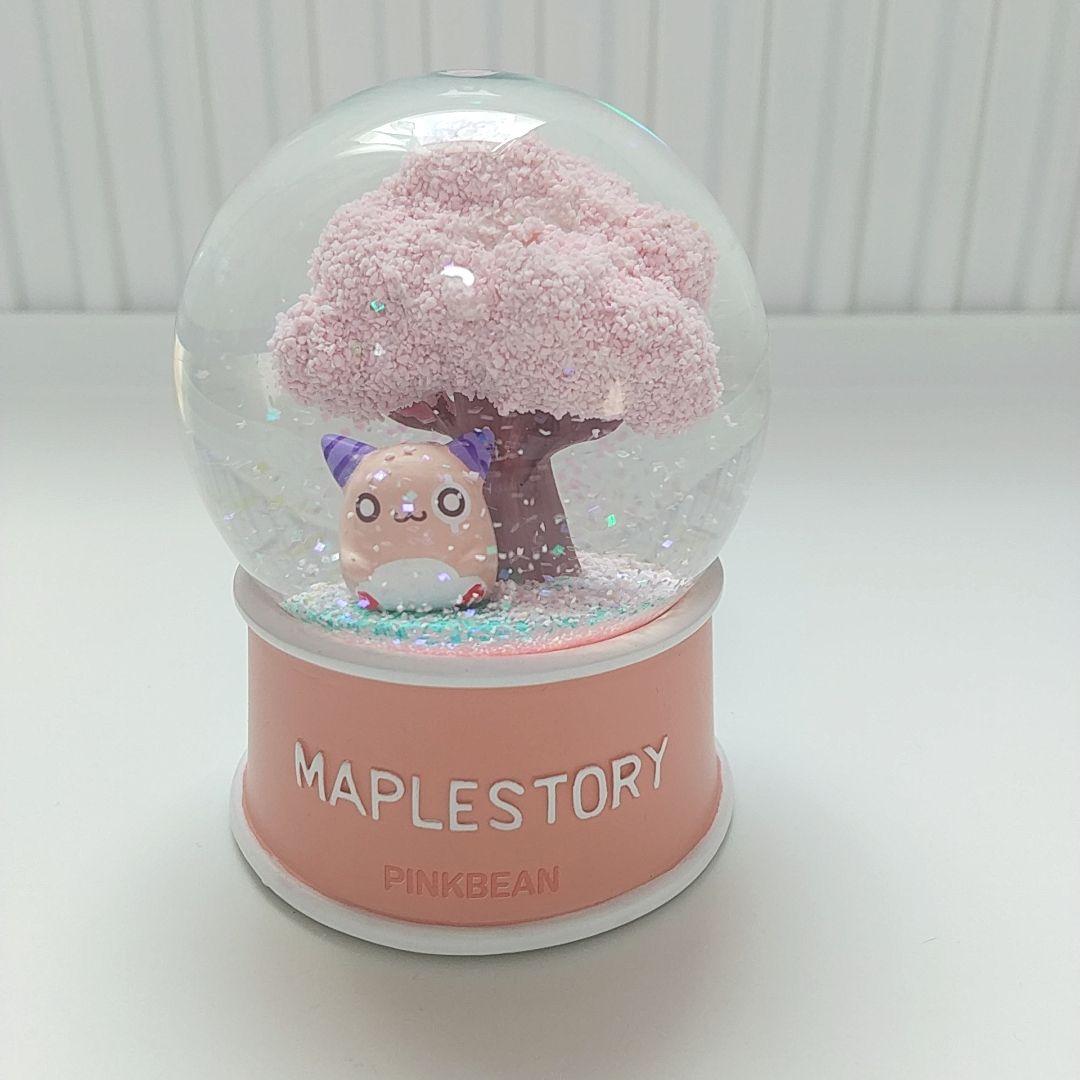 BTS ジン メイプルストーリー ピンクビーン スノードーム ウォーターボール