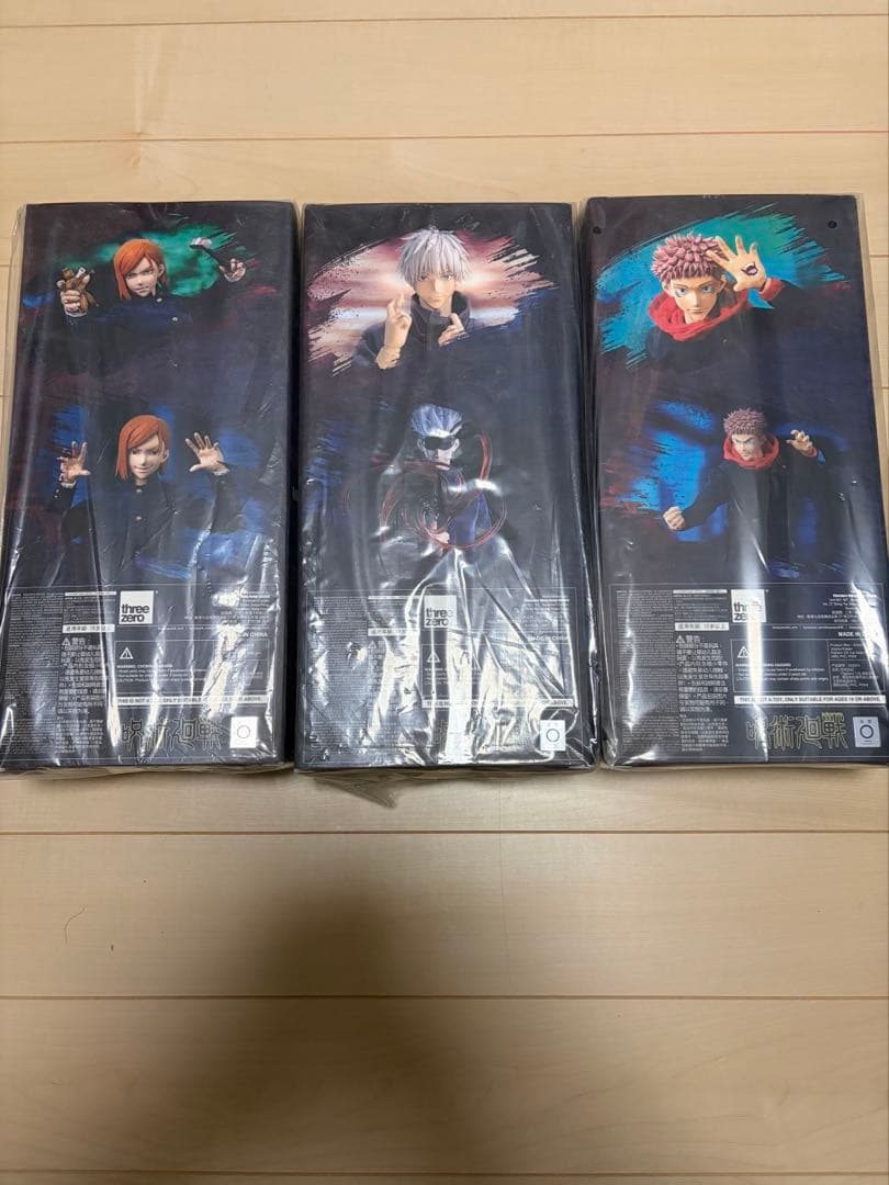 新品 スリーゼロ 呪術廻戦 虎杖 釘崎 五条 threezero
