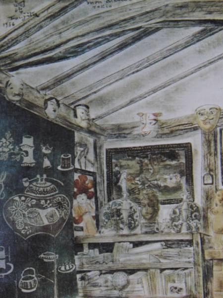 藤田嗣治、【Mon Atelier】、希少な額装用画集より、厳選、新品額装