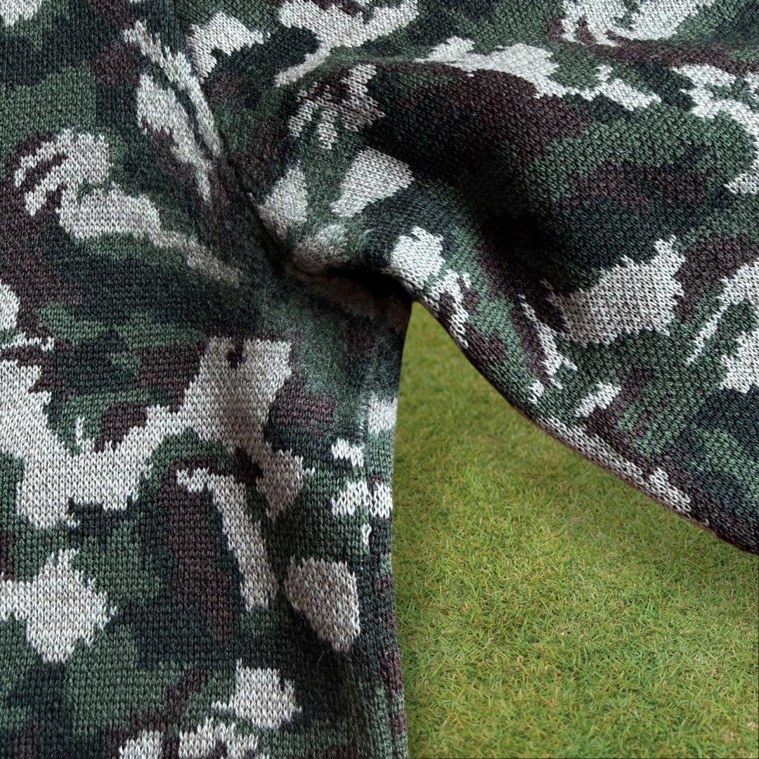 ブリーフィング　ニット　セーター　迷彩　黒　　XL〜XXL相当　ウール100%