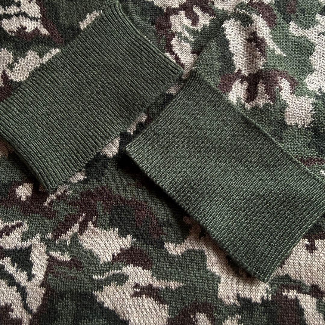 ブリーフィング　ニット　セーター　迷彩　黒　　XL〜XXL相当　ウール100%