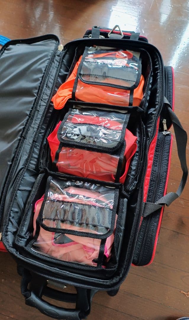 ABS ボウリング用バッグ キャスター付き レッド