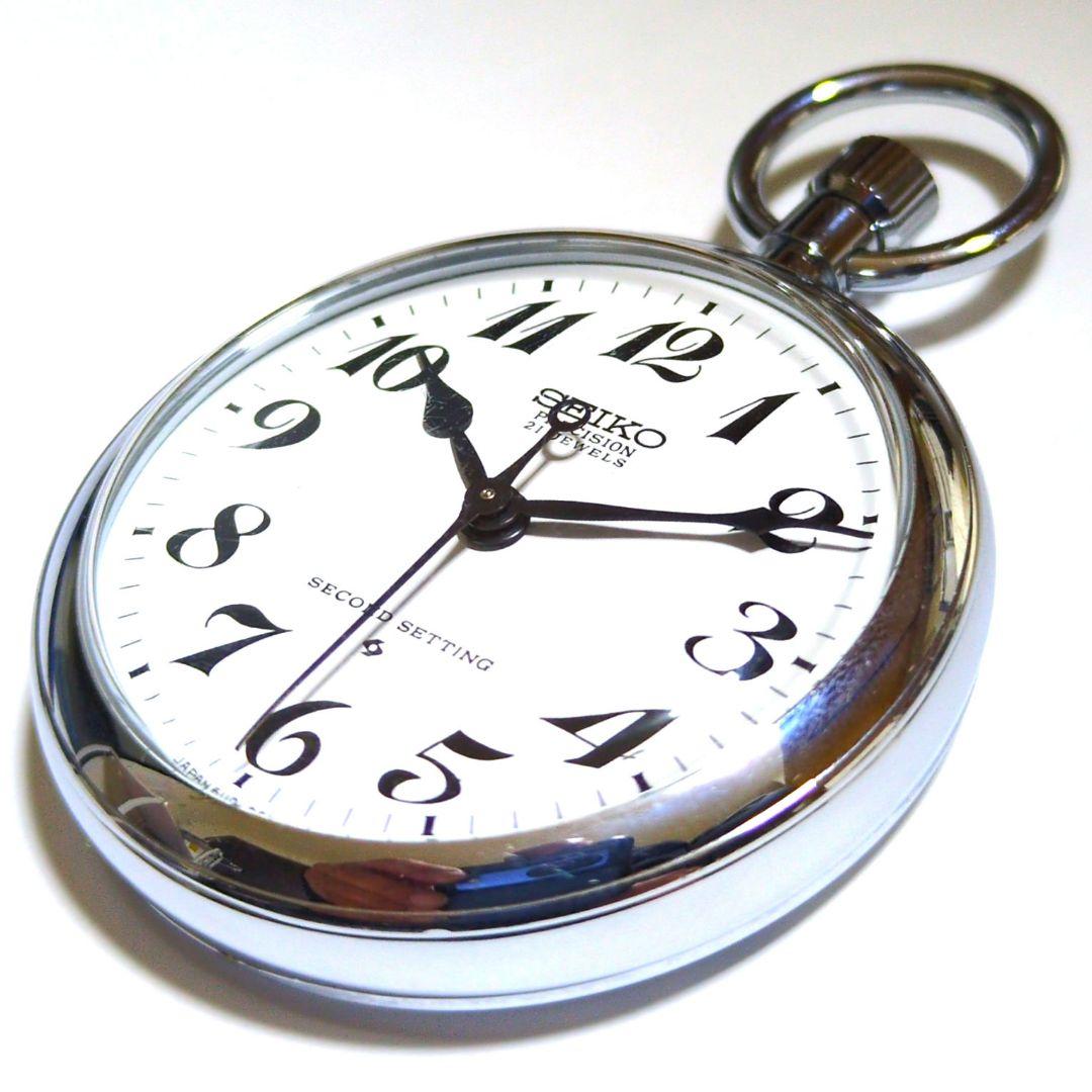 鉄道時計 SEIKO機械式懐中時計 手巻き式懐中時計国鉄 天鉄(稼動美品)