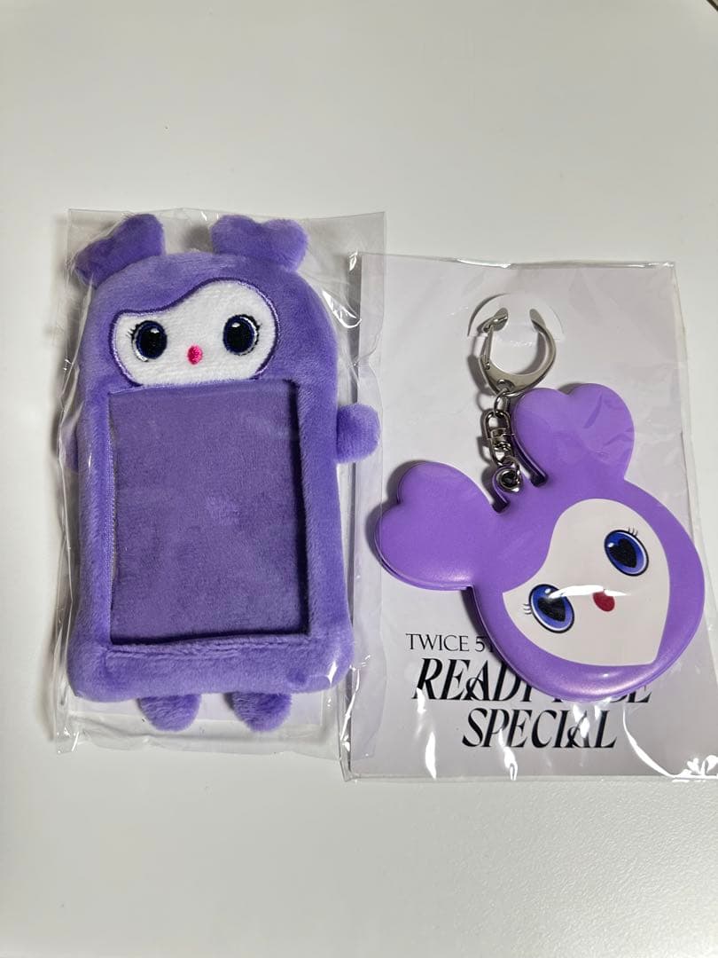 3点　サナTWICE LOVELYSフォトカードホルダーとスライドミラー