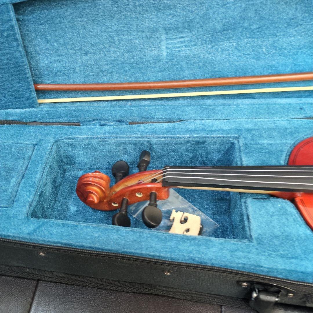オレンジ バイオリン 本体 ソフトケース付き