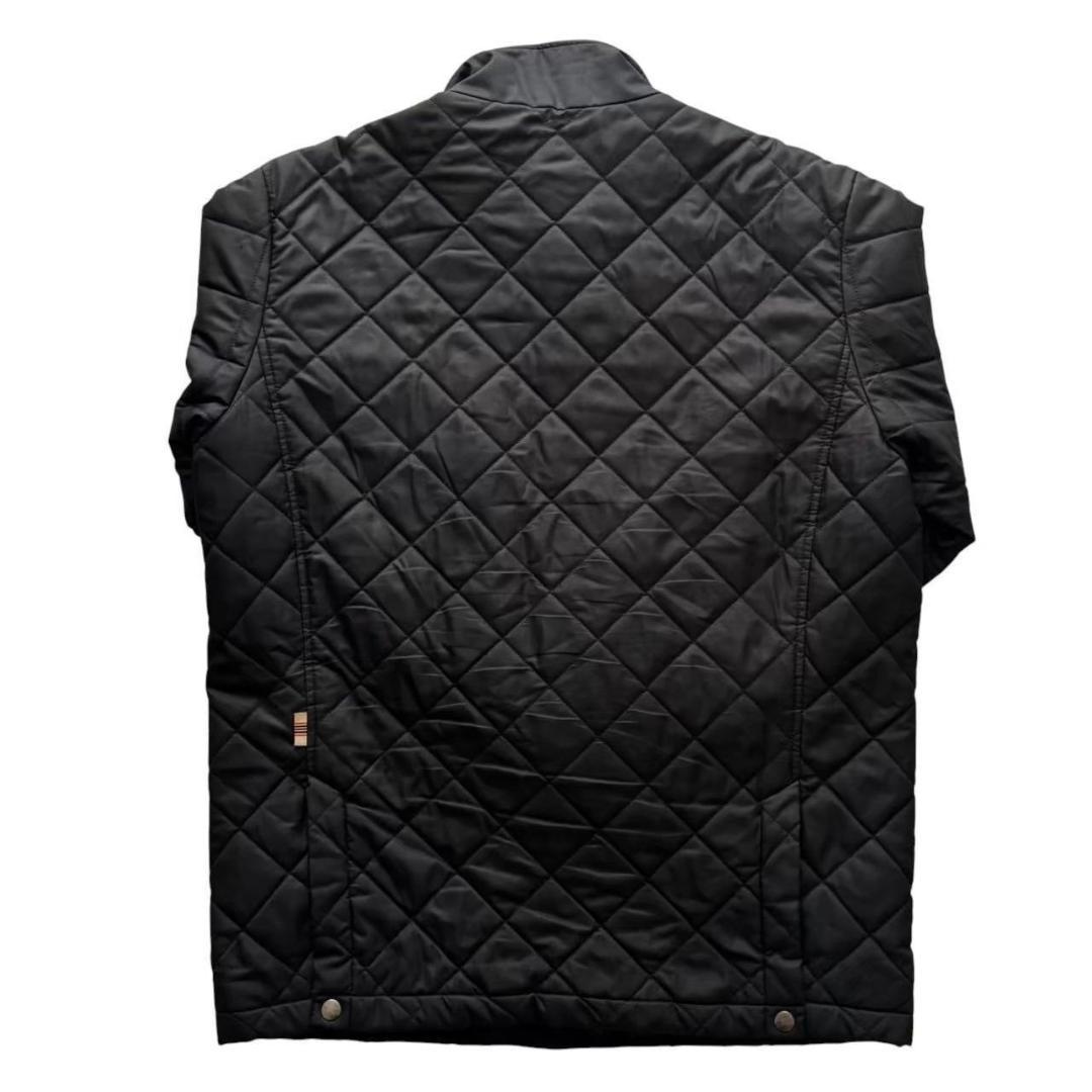 BURBERRY バーバリーゴルフ キルティングジャケット 黒 ステンカラー